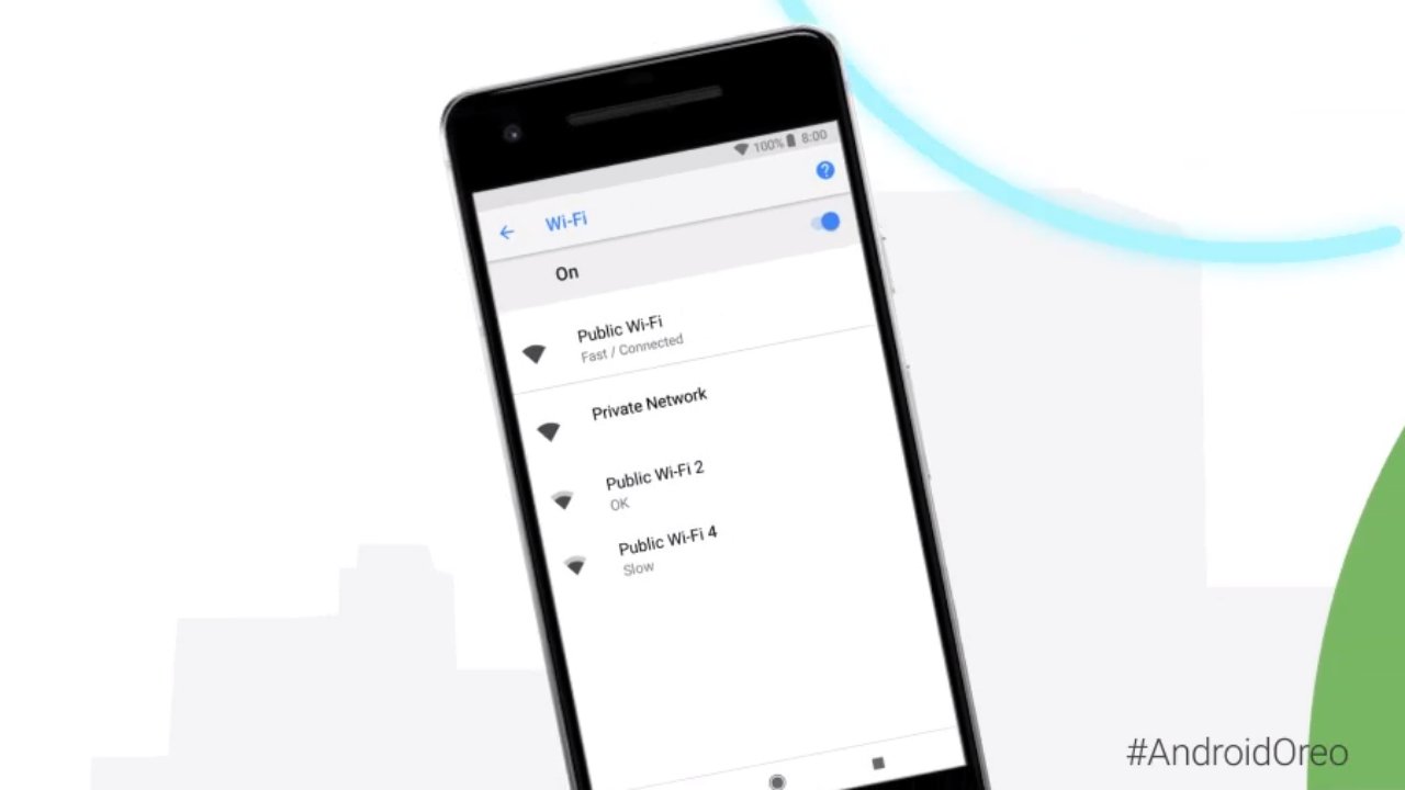 Android 8.1 kablosuz ağlara bağlanmadan önce WiFi hızını gösterecek