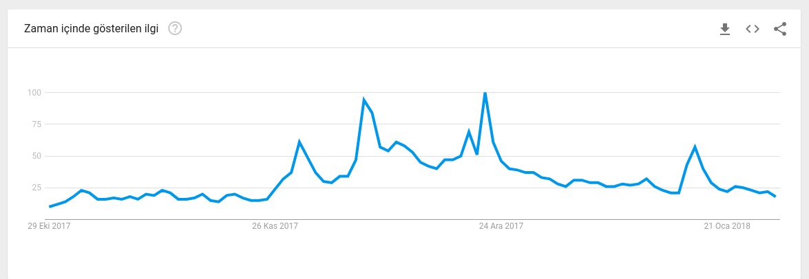 Bitcoin'deki artış Google aramalarına bağlı olabilir