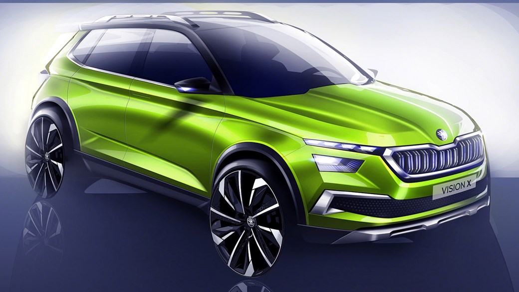 Skoda Vision X konseptinin taslak görüntüleri paylaşıldı