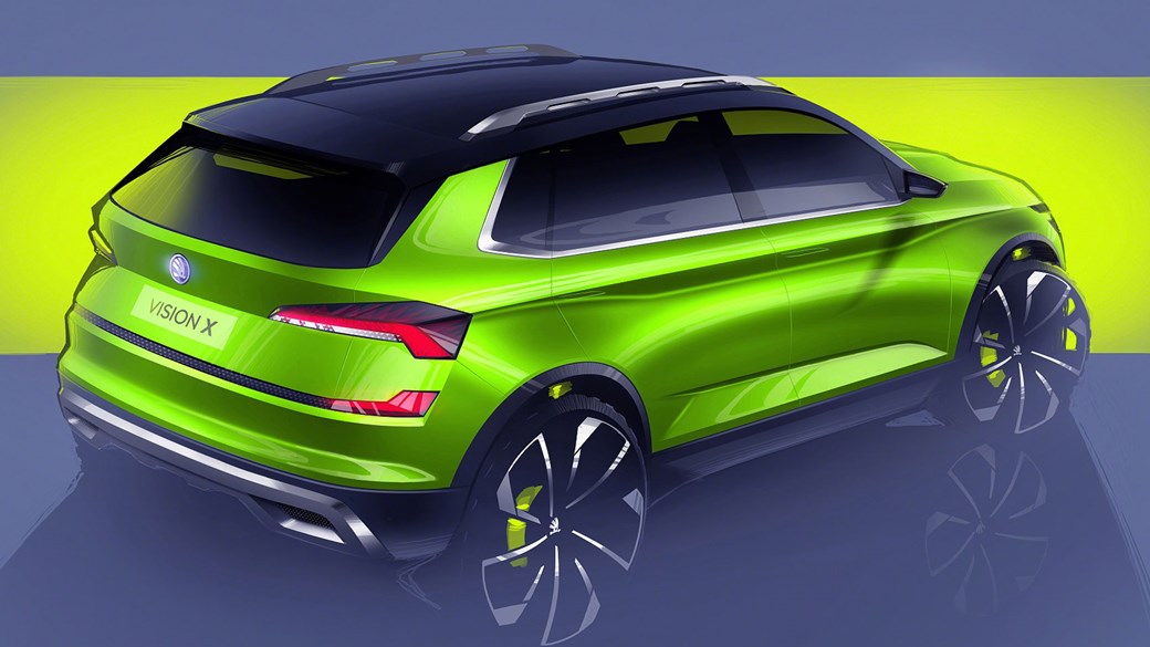 Skoda Vision X konseptinin taslak görüntüleri paylaşıldı