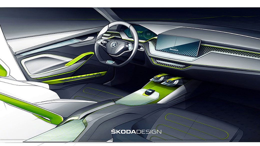 Skoda Vision X konseptinin taslak görüntüleri paylaşıldı