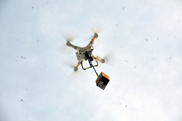 Telefon çekmeyen köyden drone'lu çözüm