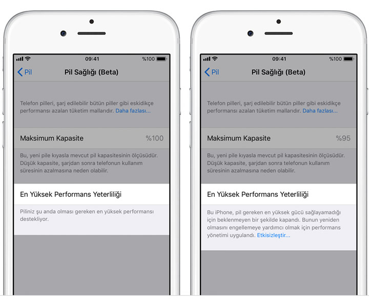 Apple'ın kasten yavaşlattığı iPhone'lar için 'Pil Sağlığı' özelliği hazır