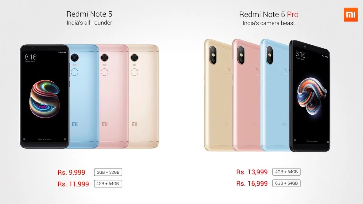 Xiaomi Redmi Note 5 serisi artık resmi