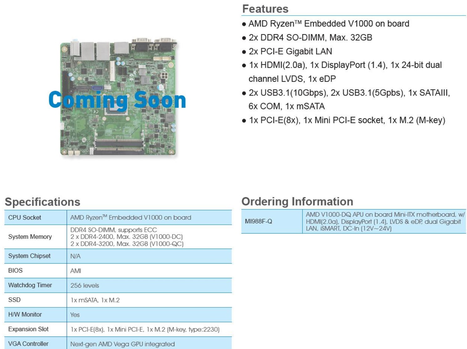 Entegre sistemlere Ryzen gücü