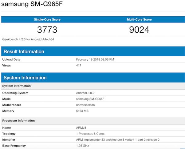 Galaxy S9+'ın performansı