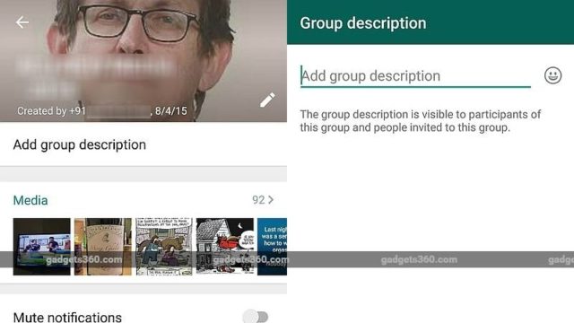 WhatsApp'ın Android versiyonuna grup açıklaması özelliği geldi