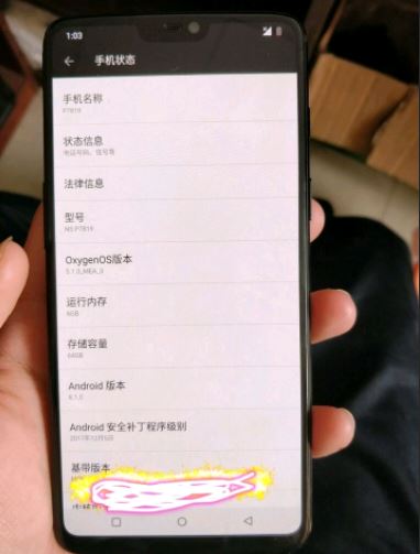 OnePlus 6 sızdırıldı
