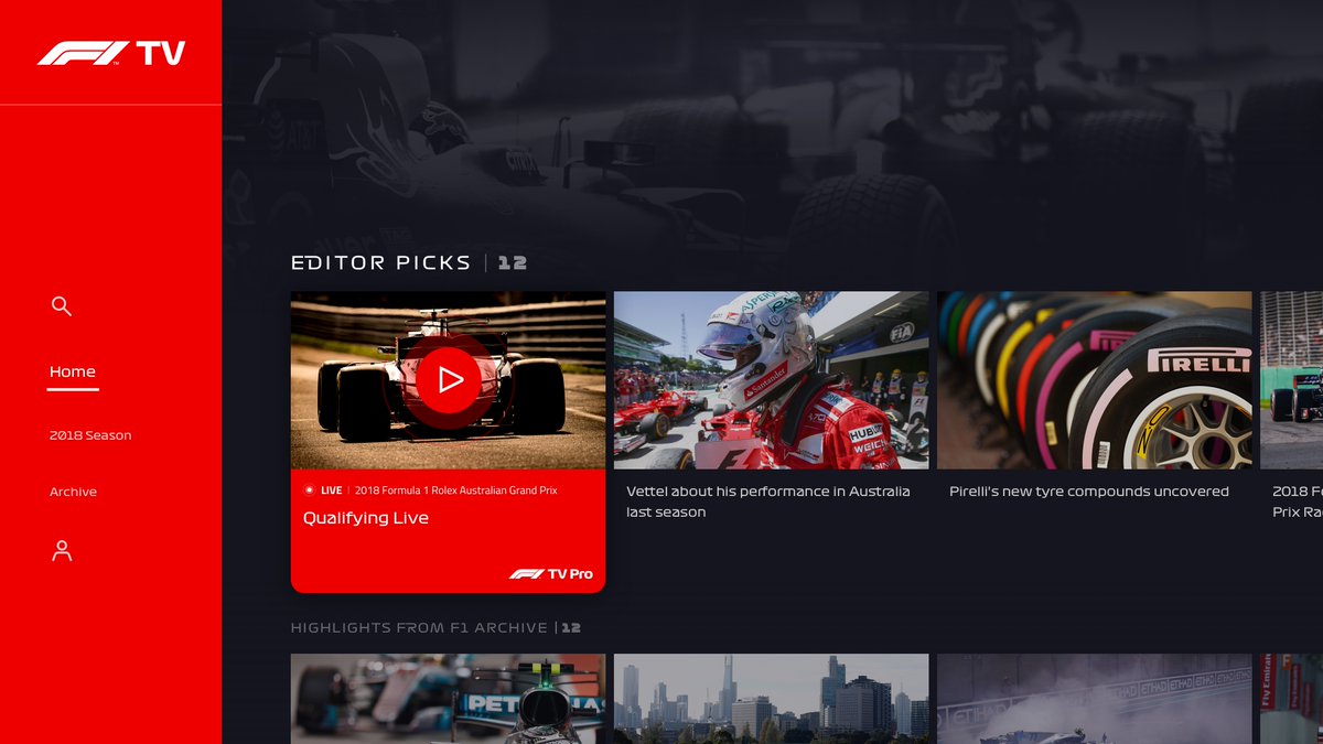 Formula 1 canlı akış hizmeti F1 TV'yi duyurdu