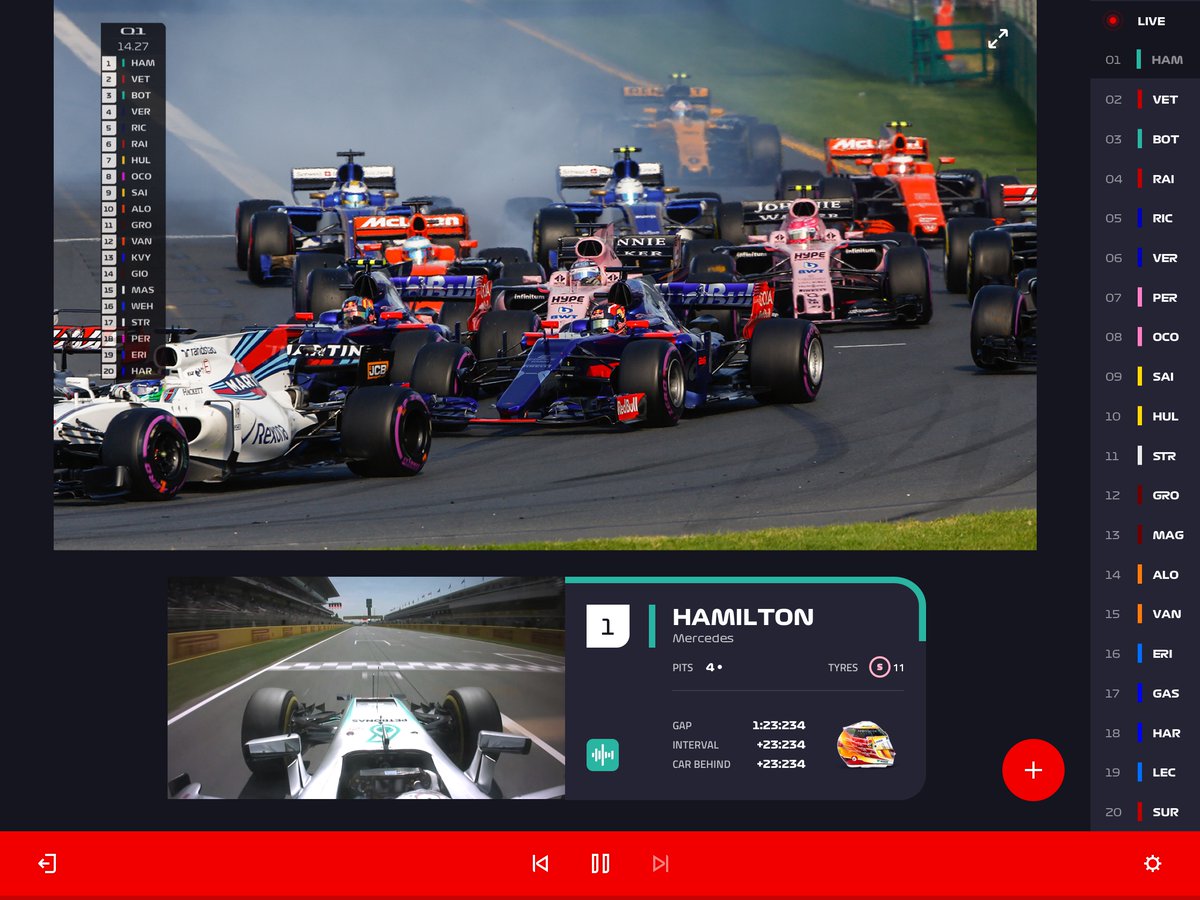 Formula 1 canlı akış hizmeti F1 TV'yi duyurdu