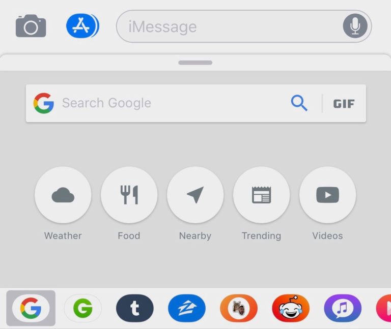 iMessage içerisinden Google araması yapabilirsiniz