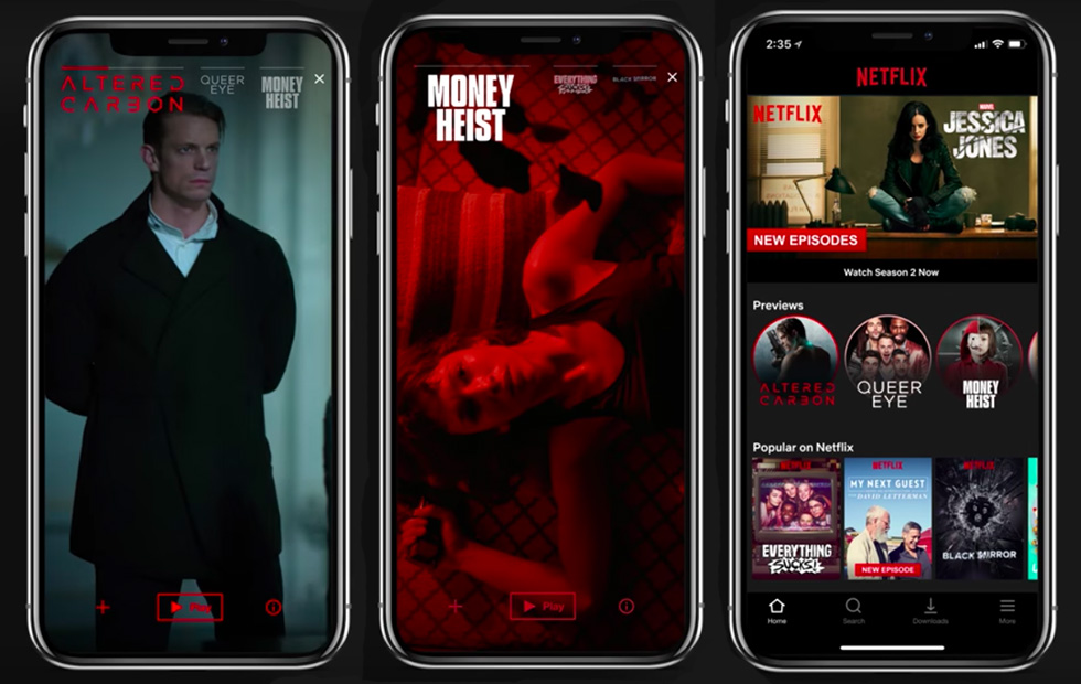 Netflix mobil uygulamalarına video önizleme özelliği getireceğini duyurdu