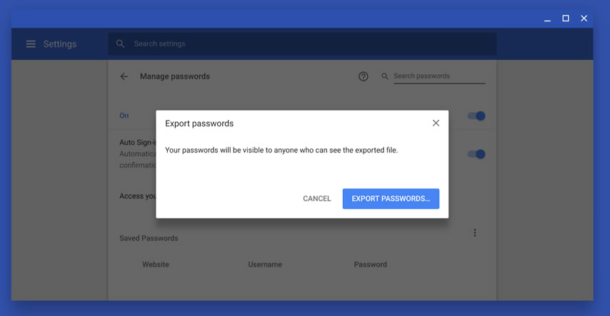 Google, Chrome'a kayıtlı tüm şifrelerin metin dosyasına kaydedilebileceğini duyurdu