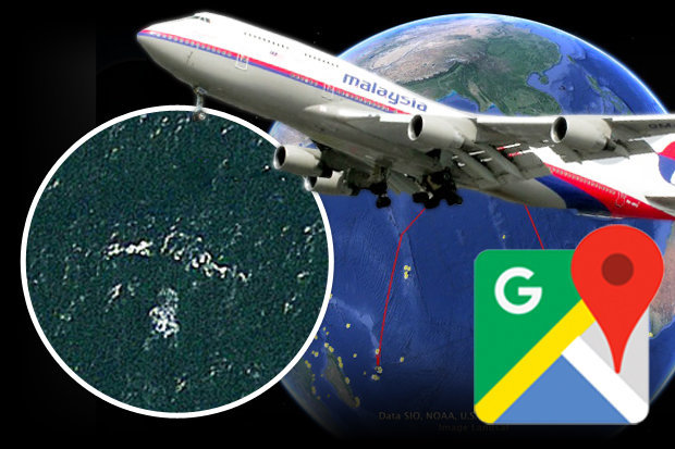 Kayıp Malezya uçağı MH370, Google Earth'de ortaya çıktı