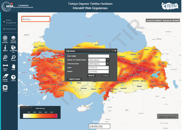 AFAD deprem sorgulama sistemi