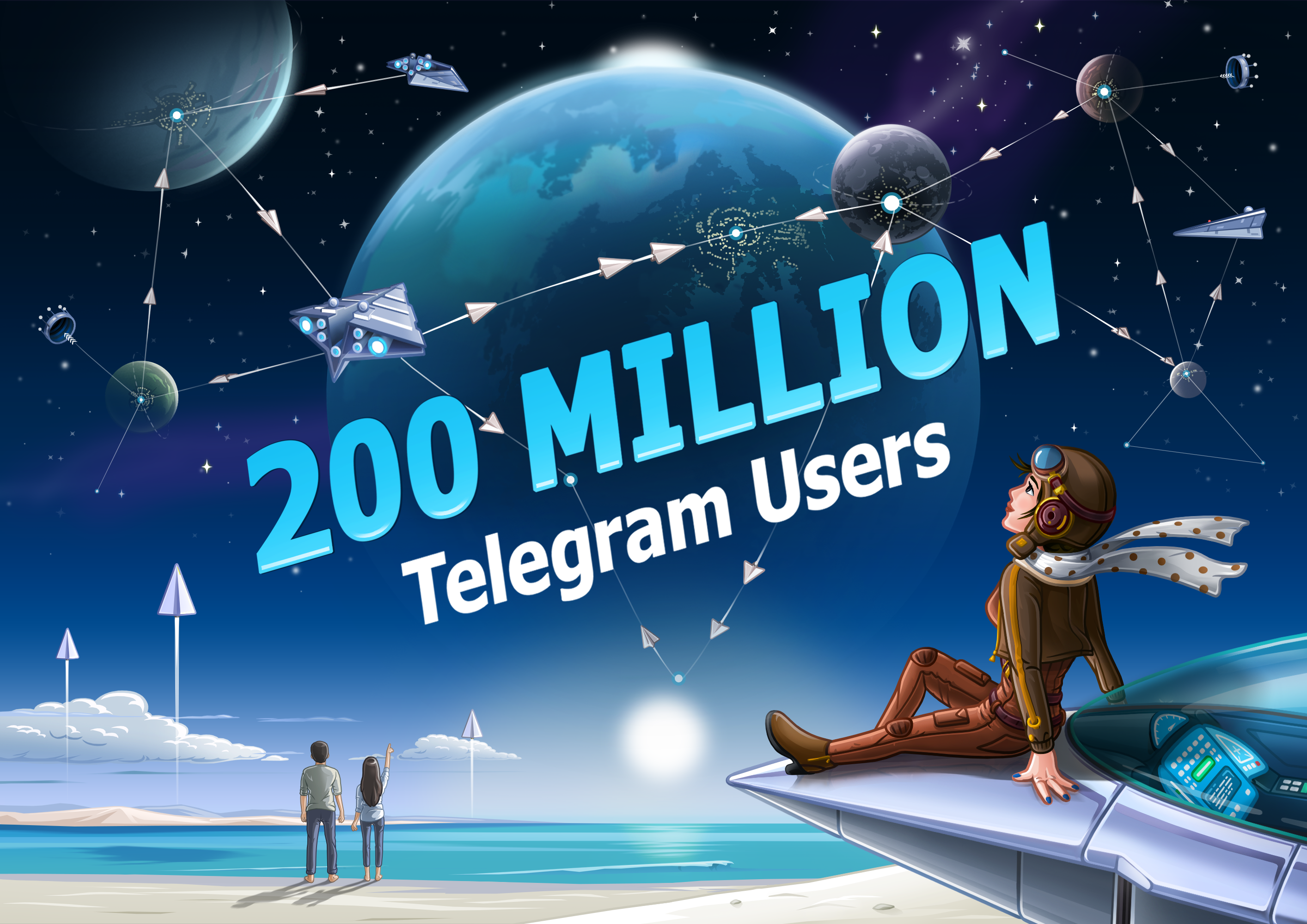 Telegram aylık 200 milyon aktif kullanıcıya ulaştı