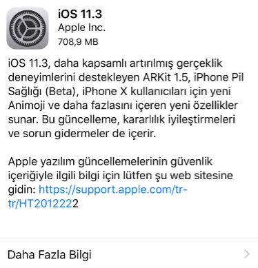 iOS 11.3 çıktı