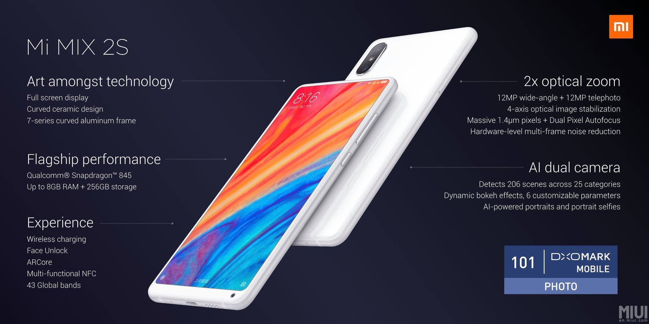Xiaomi Mi Mix 2S tanıtıldı: İşte özellikleri ve fiyatı