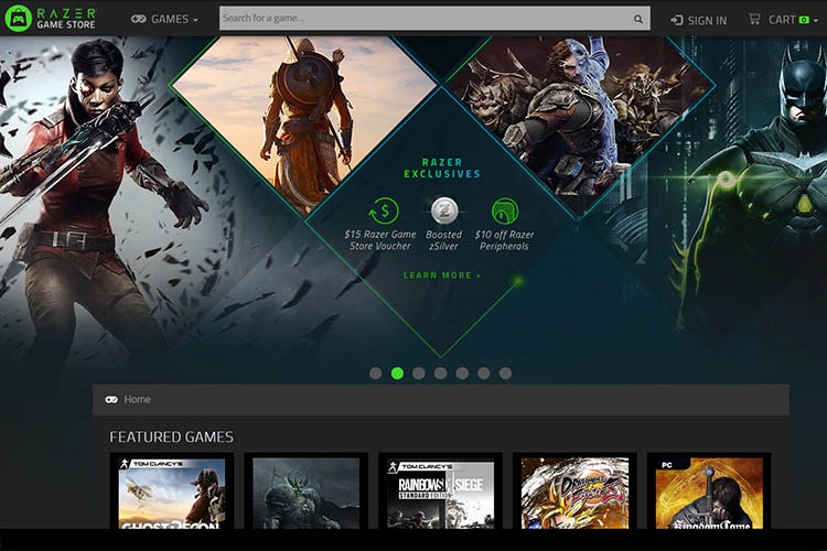 Razer dijital oyun mağazasını hizmete açtı