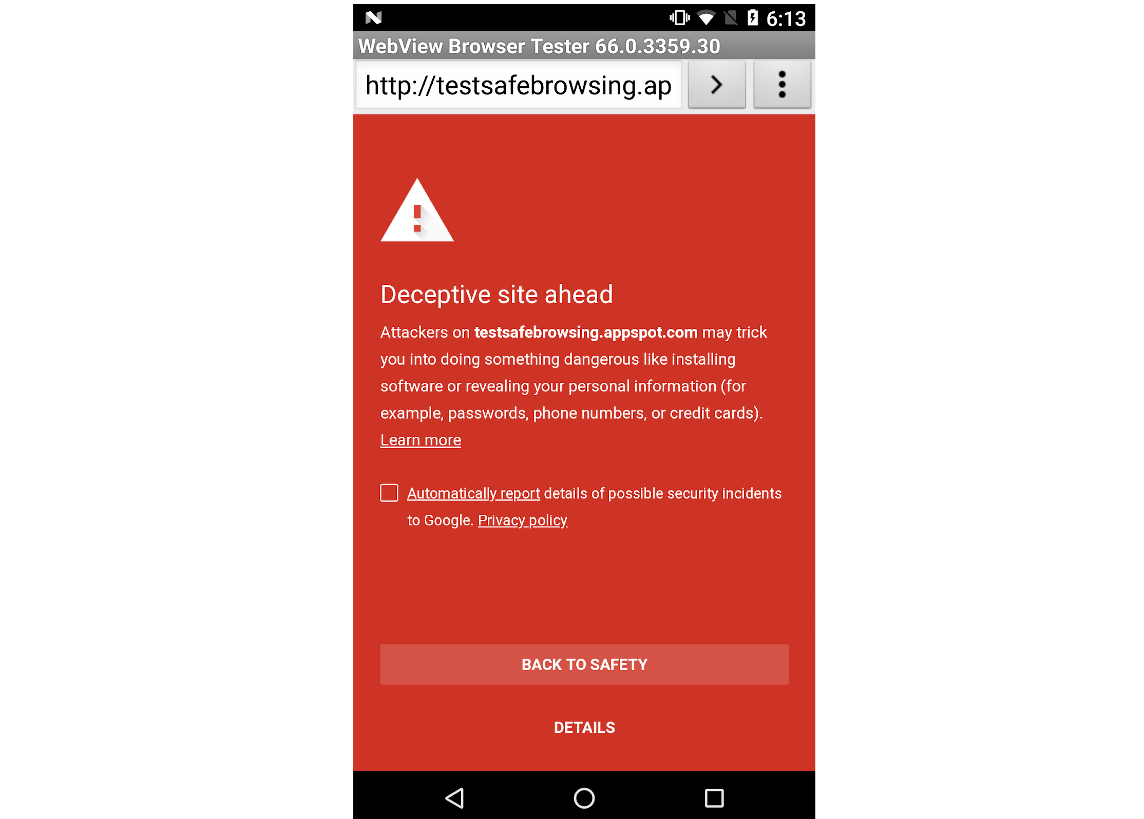 Google güvenli gezinti özelliği Android uygulamalara da geliyor