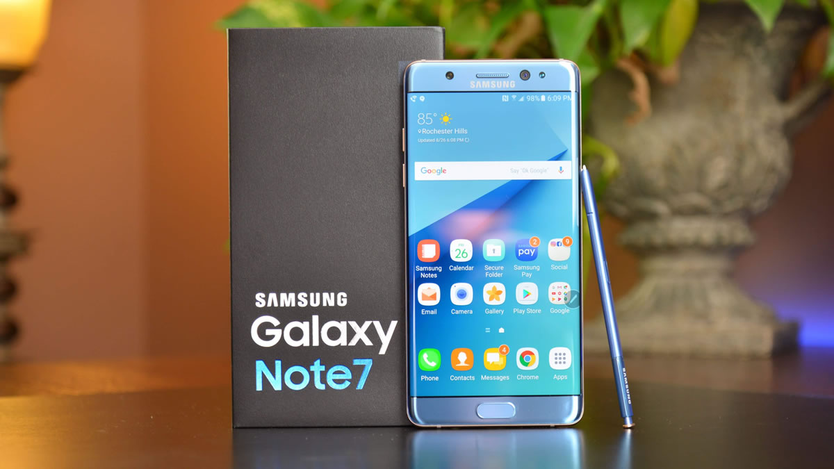 Vukuatlı telefon Samsung Galaxy Note 7'den haber var