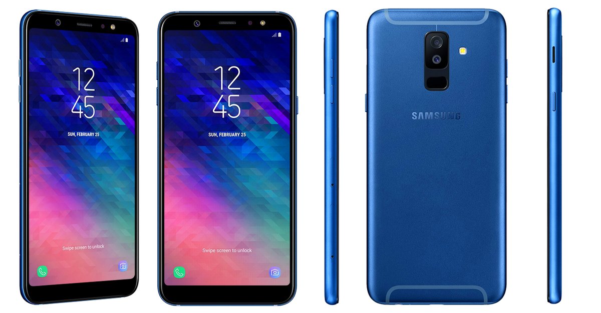 Samsung Galaxy A6 ve Galaxy A6+ modellerinin basın görselleri sızdırıldı