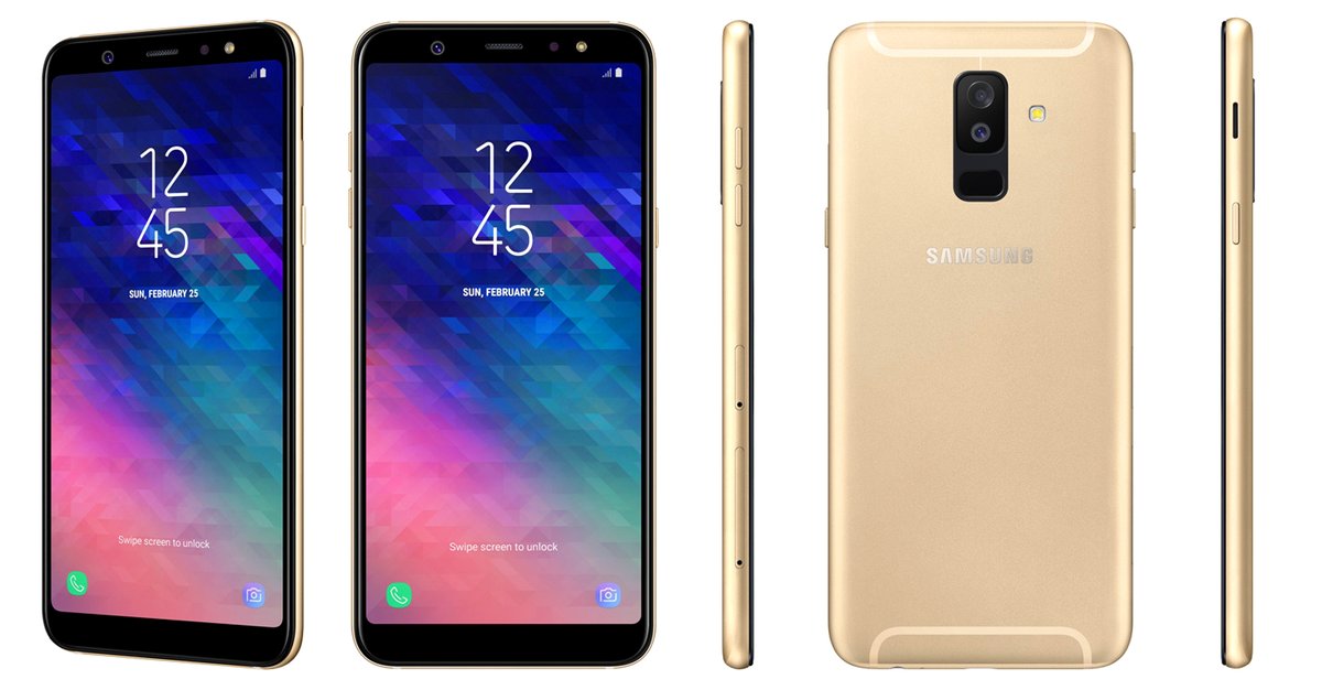 Samsung Galaxy A6 ve Galaxy A6+ modellerinin basın görselleri sızdırıldı