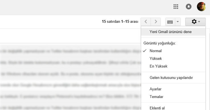 Gmail'in yeni sürümüne hemen nasıl geçilir?