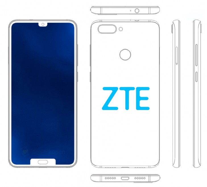 ZTE, bir başka çift çentikli akıllı telefon patenti daha aldı