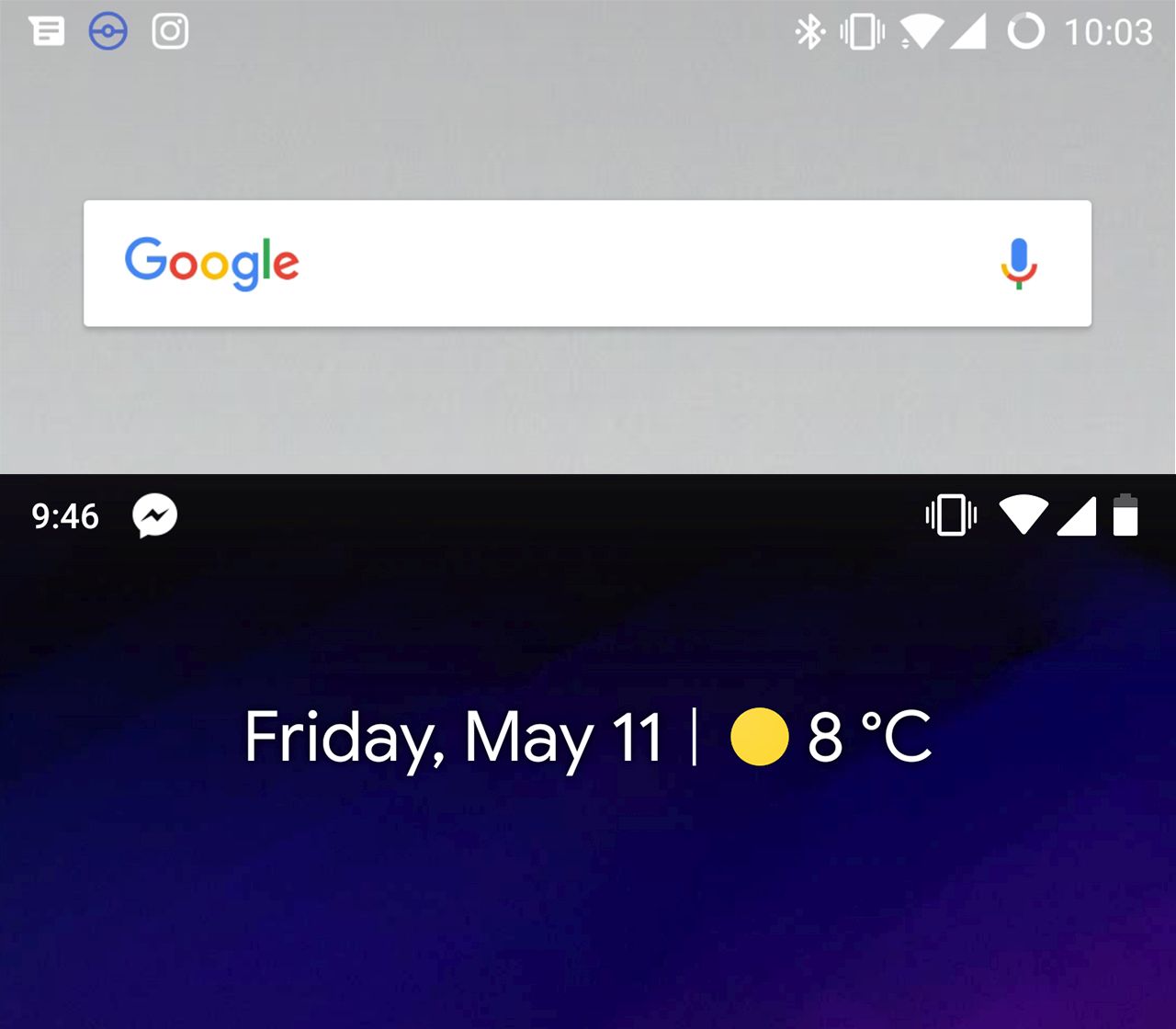 Google'dan çentik modasına destek: Android P'de saat sola taşındı