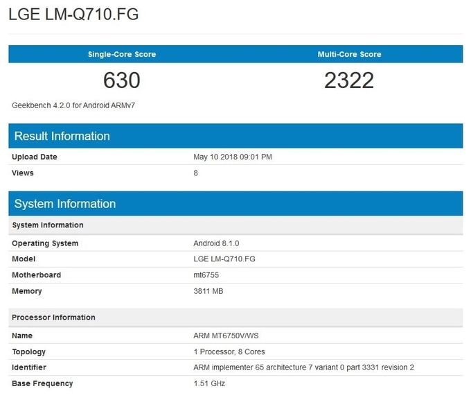 LG Q7 modelinde MediaTek izleri