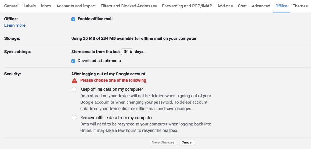 Gmail'in web arayüzü artık çevrimdışı modda çalışabiliyor