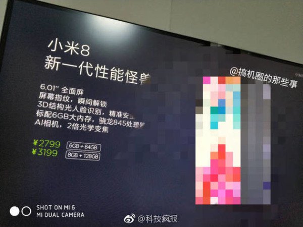 Xiaomi Mi 8 fiyatı ve varyantları sızdırıldı