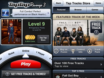 tapulous tap tap revenge 3 tapulous tap tap revenge 3