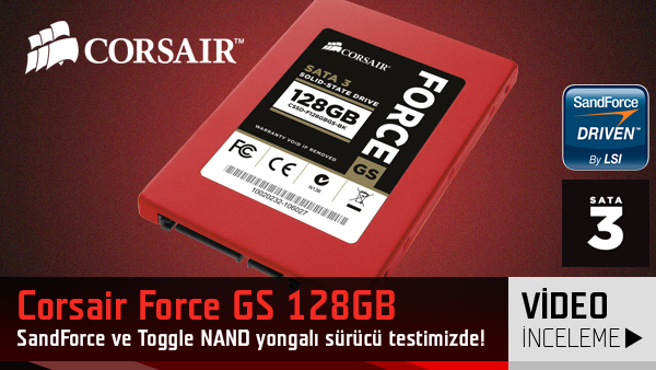 Corsair Force GS 128GB SSD surucu video inceleme