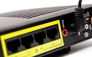 Modem Resetleme